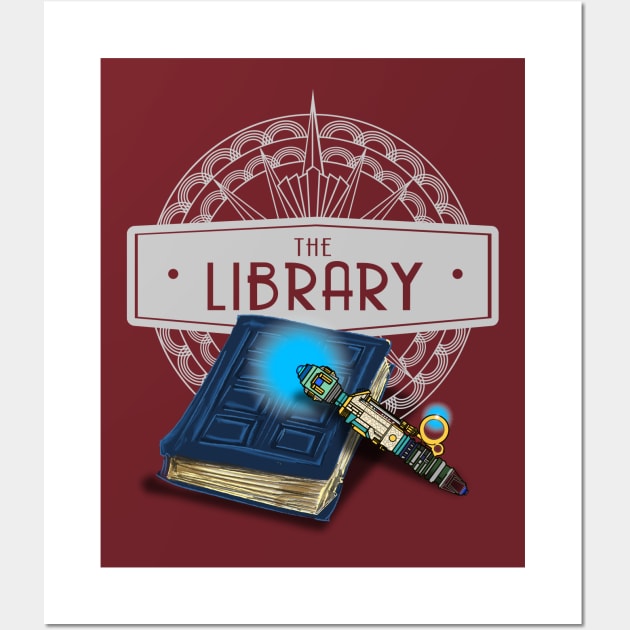 THE LIBRARY SMALLER VERSION Wall Art by KARMADESIGNER T-SHIRT SHOP